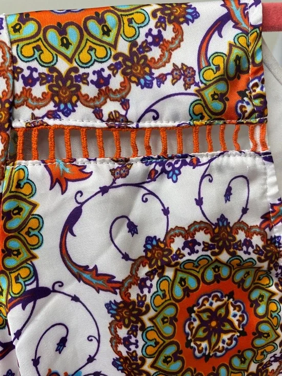 🎯Everly Silky Medallion Print Romper - Picture 5 of 6